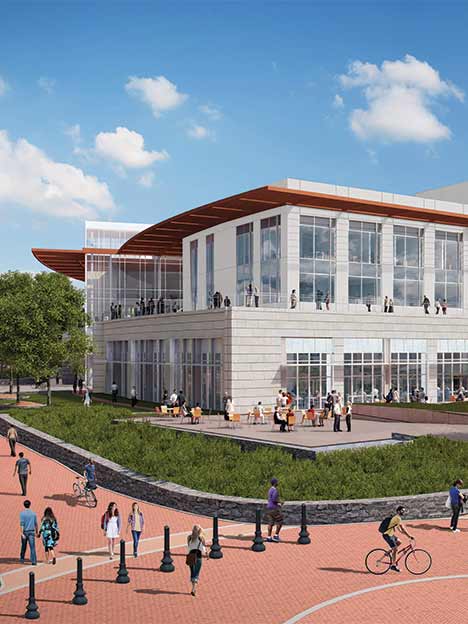 Rendering of the new Emory University Student Life Center